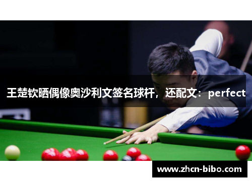 王楚钦晒偶像奥沙利文签名球杆，还配文：perfect